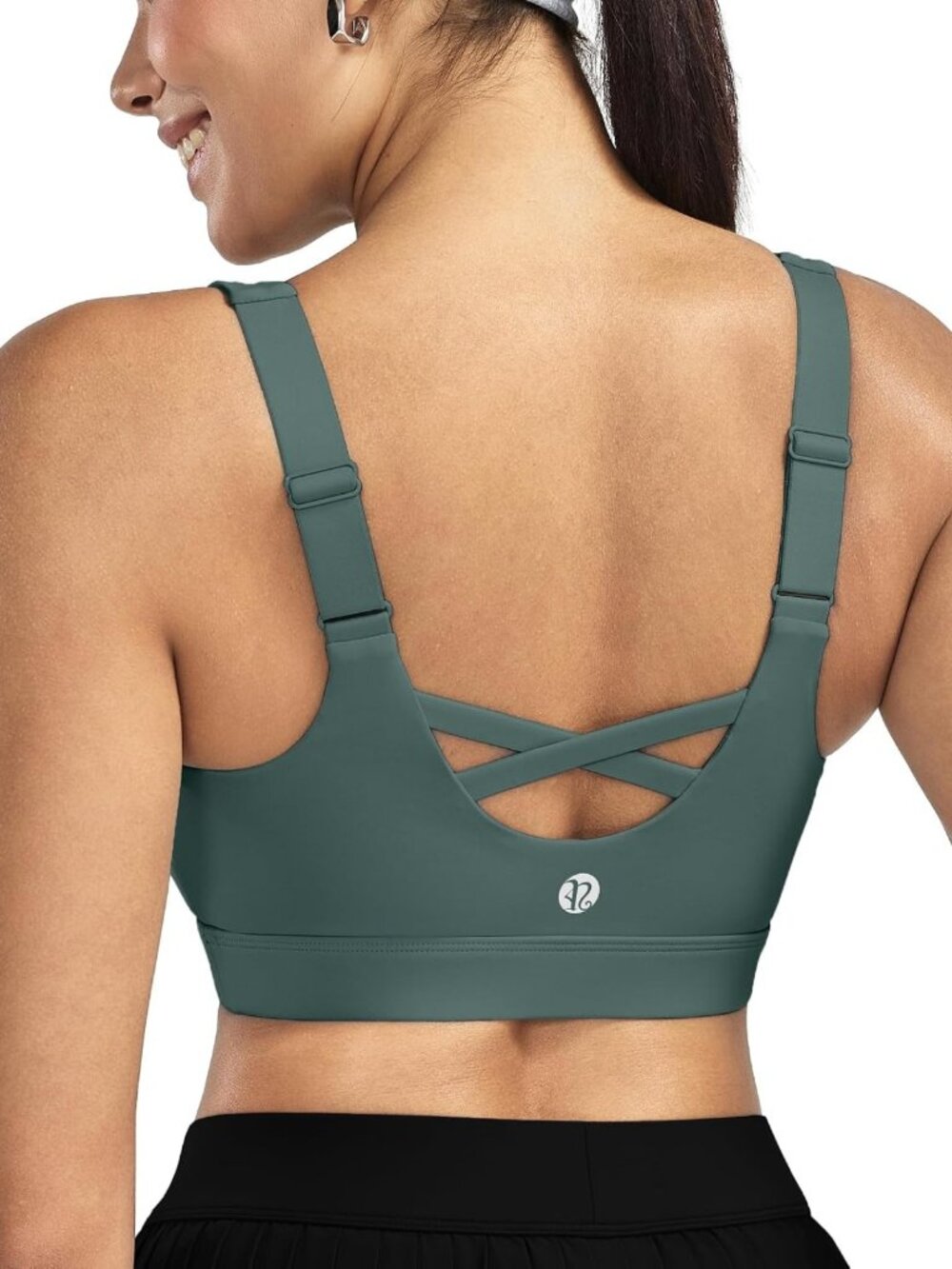 High Support Sports Bra for Women, Adjustable Straps, High Impact Workout Bra